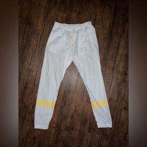 Stone Island Yellow Stripe Joggers